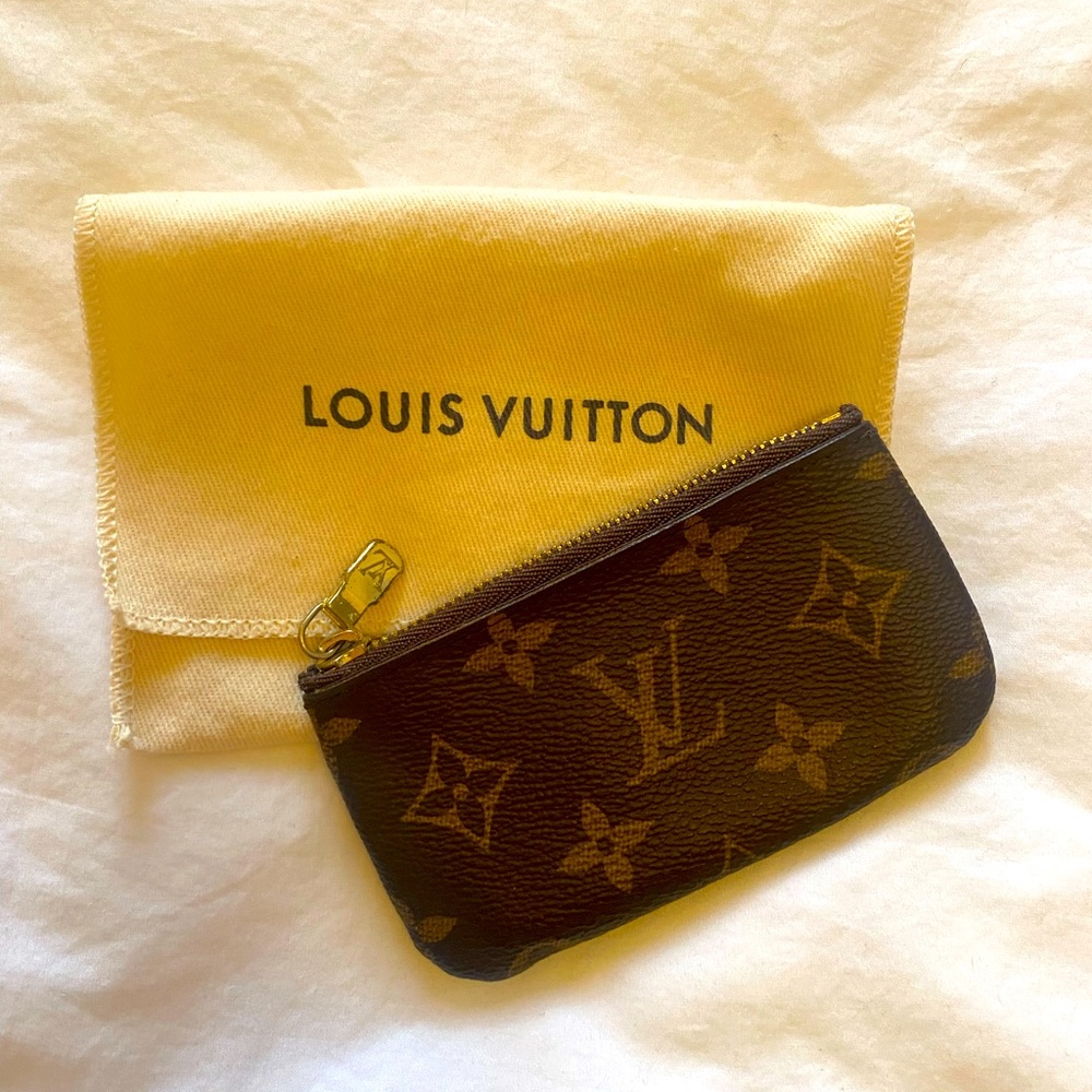 Louis Vuitton LV canvas monogram key pouch